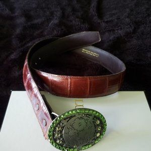 Vicenza Sport Woman's Leather Belt Size 38